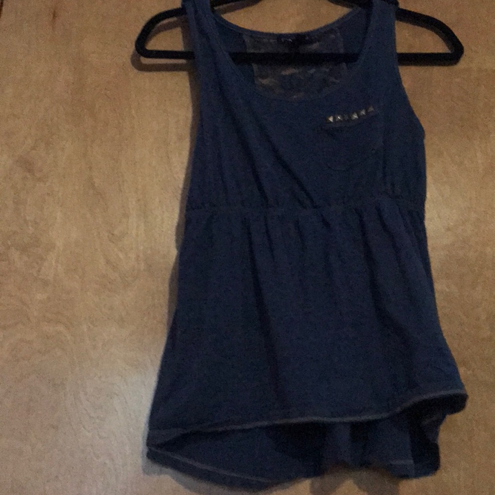 Blue studded shirt